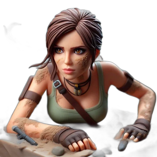 weapon, concept art, comic book art, 3d render transparent PNG cut-out