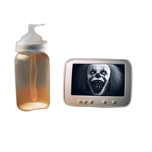 bottle, mask, nightstand, next transparent PNG cut-out