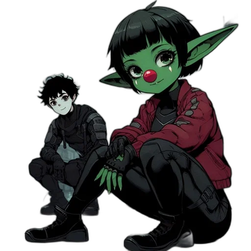 jacket, staff, creature, concept art transparent PNG cut-out