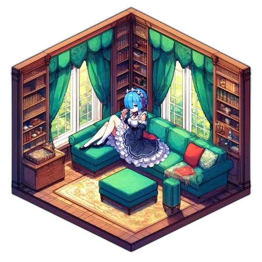 furniture, crown, staff, dress transparent PNG cut-out