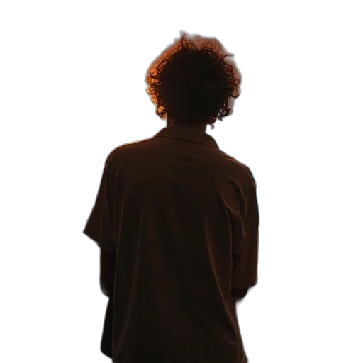 jacket, dress, staff, hair transparent PNG cut-out