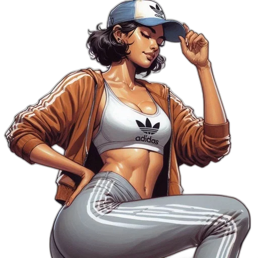 jacket, comic book art, concept art, cartoon transparent PNG cut-out