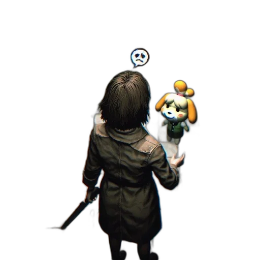 staff, weapon, jacket, robot transparent PNG cut-out