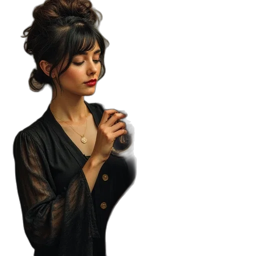 dress, jewelry, umbrella, jacket transparent PNG cut-out