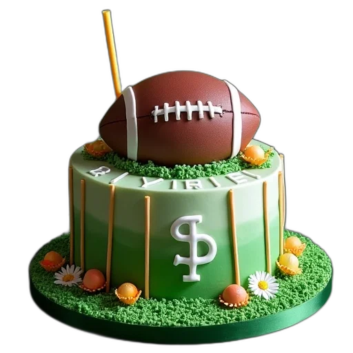 cake, football, theme, name transparent PNG cut-out