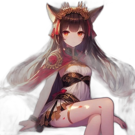 crown, staff, dress, dragon transparent PNG cut-out