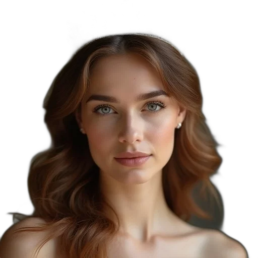 face, hair, crown, jewelry transparent PNG cut-out