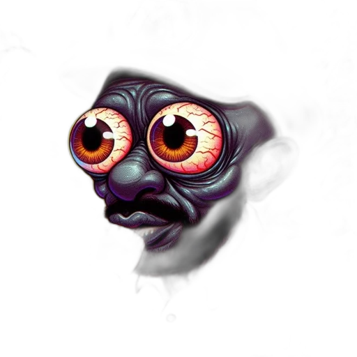 mask, creature, face, staff transparent PNG cut-out