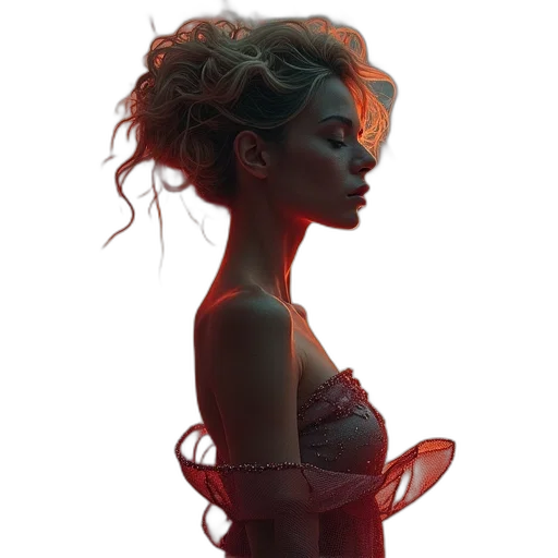 dress, crown, jewelry, hair transparent PNG cut-out
