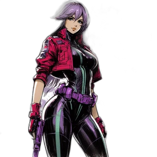 jacket, weapon, concept art, comic book art transparent PNG cut-out