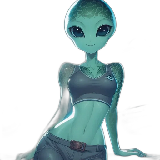 creature, robot, dress, staff transparent PNG cut-out