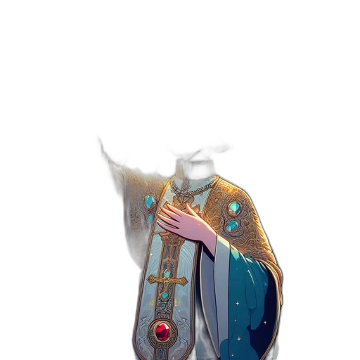 weapon, staff, sword, jacket transparent PNG cut-out
