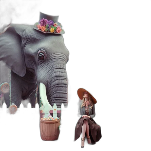 creature, animal, 3d render, concept art transparent PNG cut-out