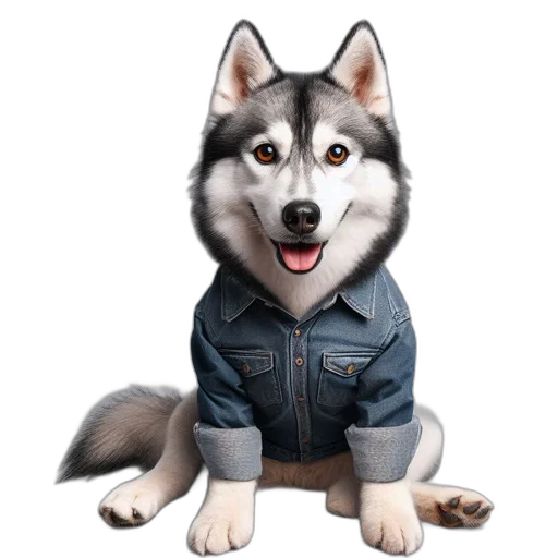 jacket, animal, staff, face transparent PNG cut-out