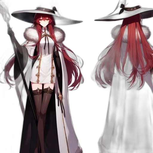 staff, hat, concept art, fantasy art transparent PNG cut-out