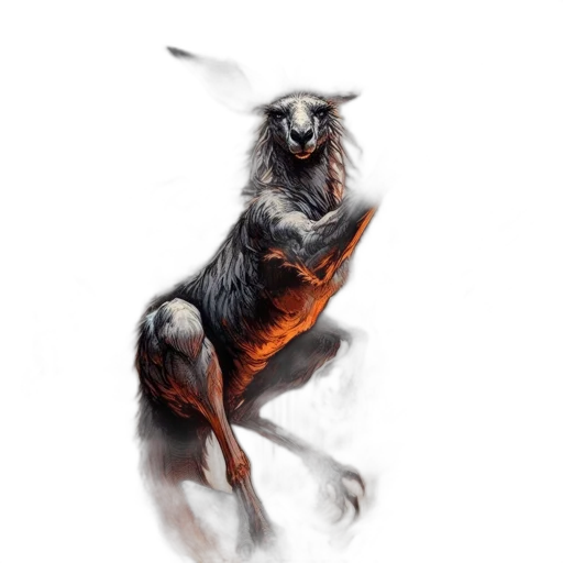 dragon, creature, animal, staff transparent PNG cut-out