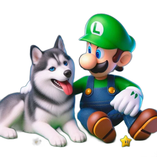 animal, concept art, 3d render, pixel art transparent PNG cut-out