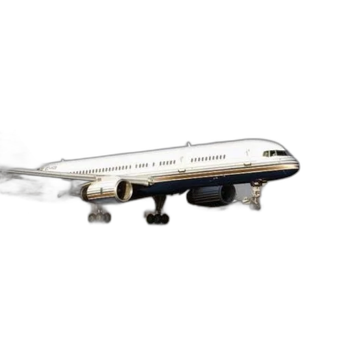 photorealistic, large, commercial, airplane transparent PNG cut-out