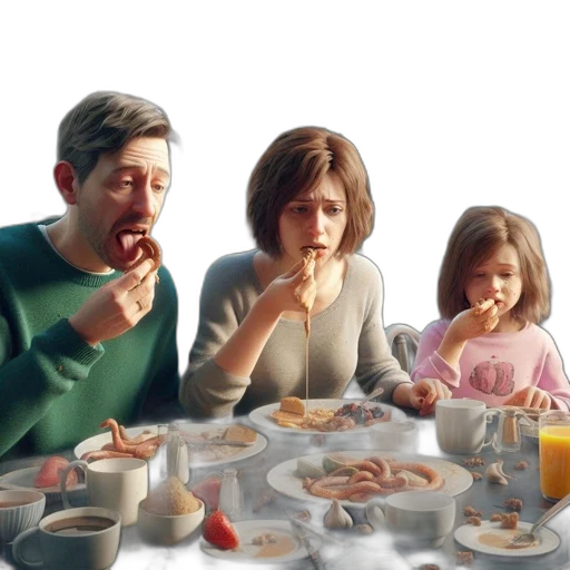food, photorealistic, concept art, oil painting transparent PNG cut-out