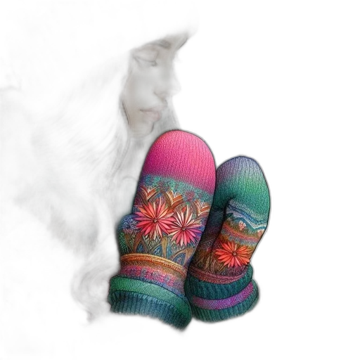 shoes, photorealistic, vaporwave, 3d render transparent PNG cut-out