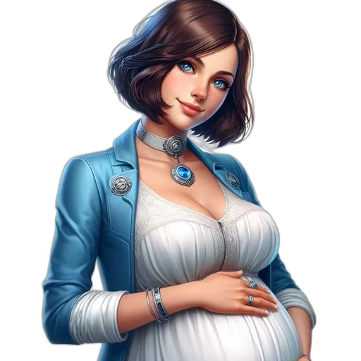 dress, staff, jacket, jewelry transparent PNG cut-out