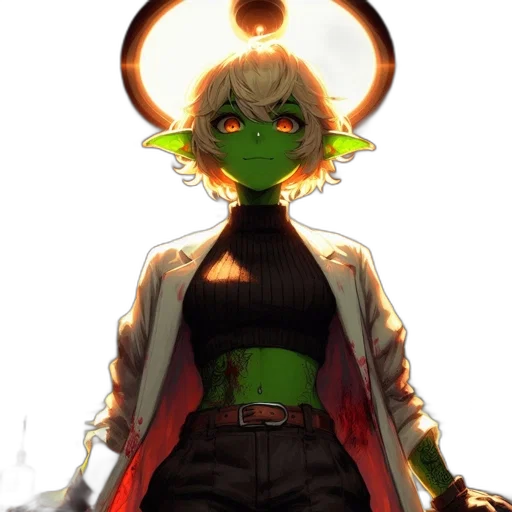 mask, jacket, staff, crown transparent PNG cut-out