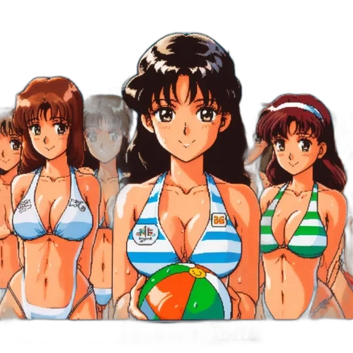 vaporwave, anime, pixel art, concept art transparent PNG cut-out