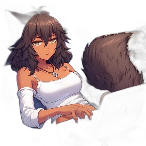 creature, hair, staff, animal transparent PNG cut-out