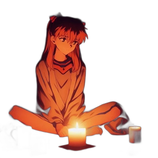anime, concept art, pixel art, vaporwave transparent PNG cut-out