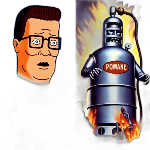 robot, concept art, comic book art, cartoon transparent PNG cut-out