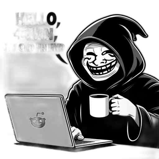 concept art, cartoon, hooded, masked transparent PNG cut-out