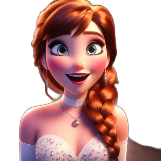 dress, crown, face, jewelry transparent PNG cut-out