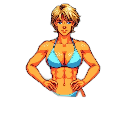 pixel art, comic book art, cartoon, anime transparent PNG cut-out