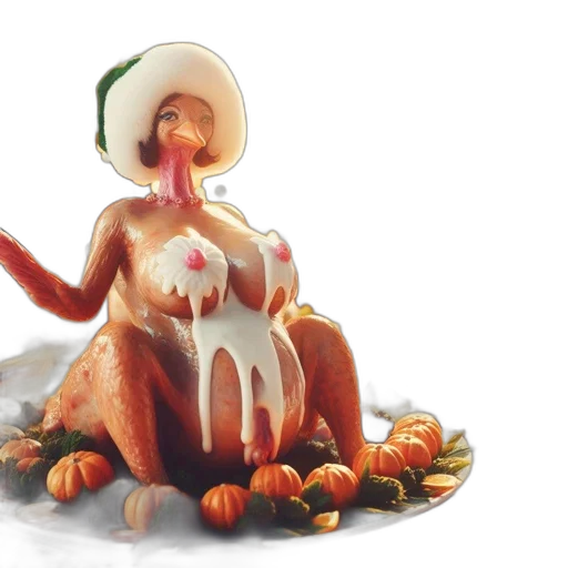 food, creature, concept art, 3d render transparent PNG cut-out