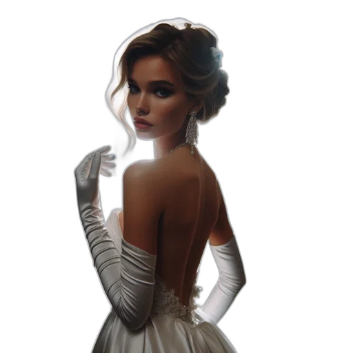 dress, photorealistic, concept art, fantasy art transparent PNG cut-out