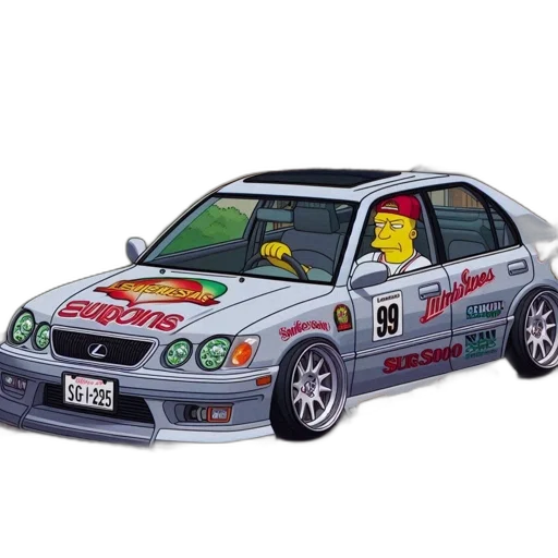 car, photorealistic, anime, concept art transparent PNG cut-out