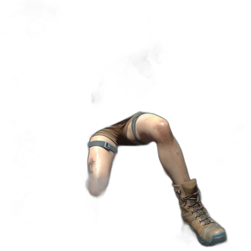 shoes, weapon, staff, creature transparent PNG cut-out