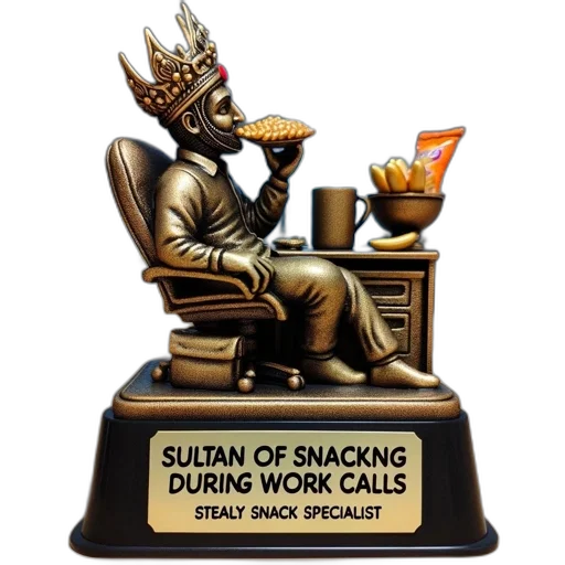 figurine, snacking, king, sits transparent PNG cut-out
