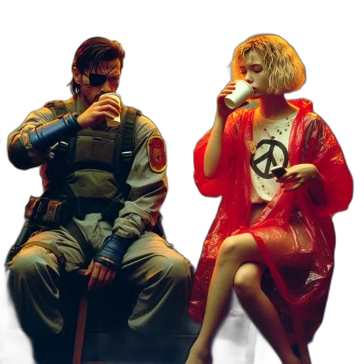 jacket, concept art, comic book art, cyberpunk transparent PNG cut-out