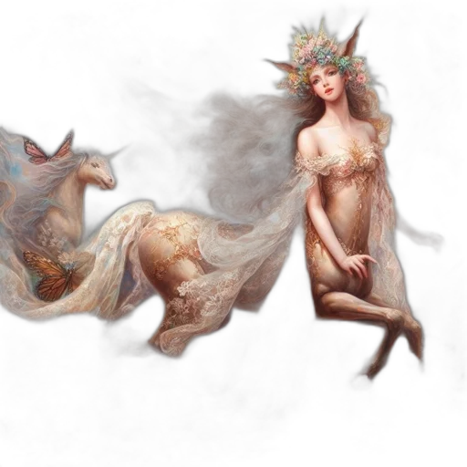 dress, dragon, creature, fantasy art transparent PNG cut-out