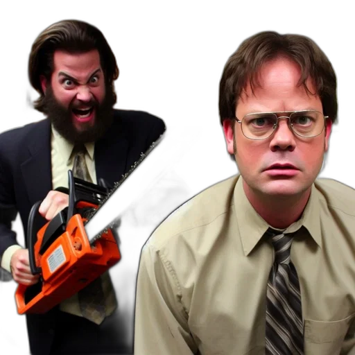 staff, concept art, fire, two transparent PNG cut-out