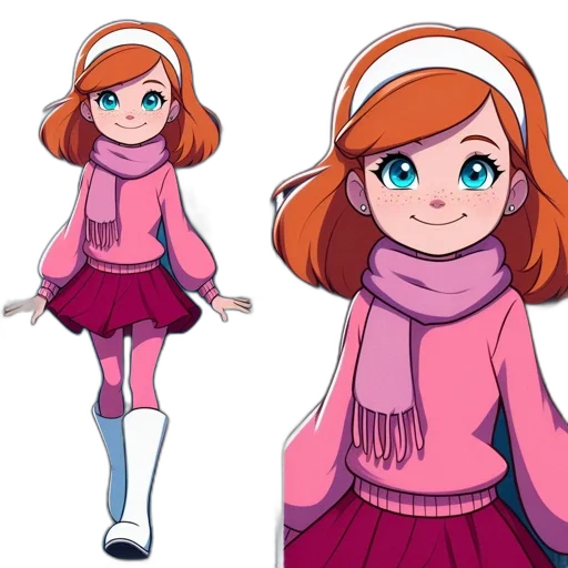 dress, jacket, face, concept art transparent PNG cut-out