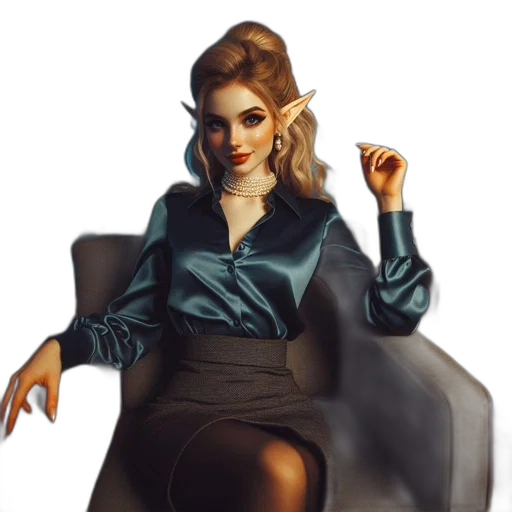 dress, staff, fantasy art, concept art transparent PNG cut-out