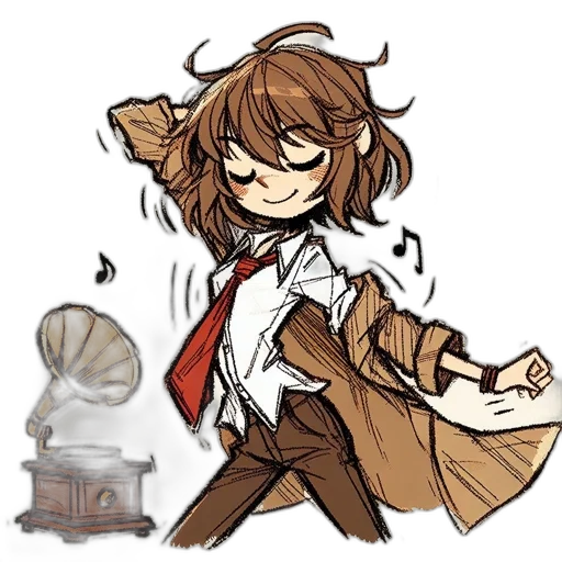 staff, jacket, weapon, hair transparent PNG cut-out