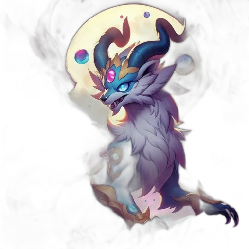 dragon, staff, creature, fantasy art transparent PNG cut-out