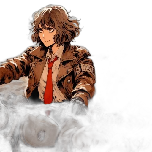 jacket, concept art, watercolor, fantasy art transparent PNG cut-out