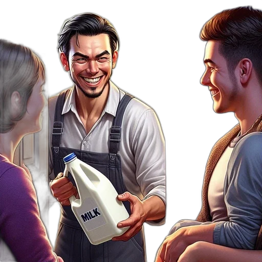 bottle, face, concept art, comic book art transparent PNG cut-out