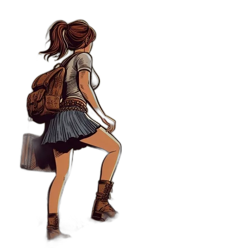 dress, jacket, concept art, comic book art transparent PNG cut-out