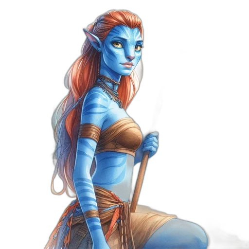 staff, fantasy art, concept art, comic book art transparent PNG cut-out