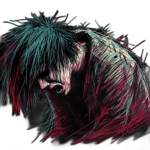 hair, animal, creature, dragon transparent PNG cut-out